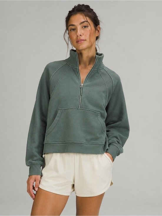 Danskin Tops - Danskin Sage Green Half-Zip Pullover